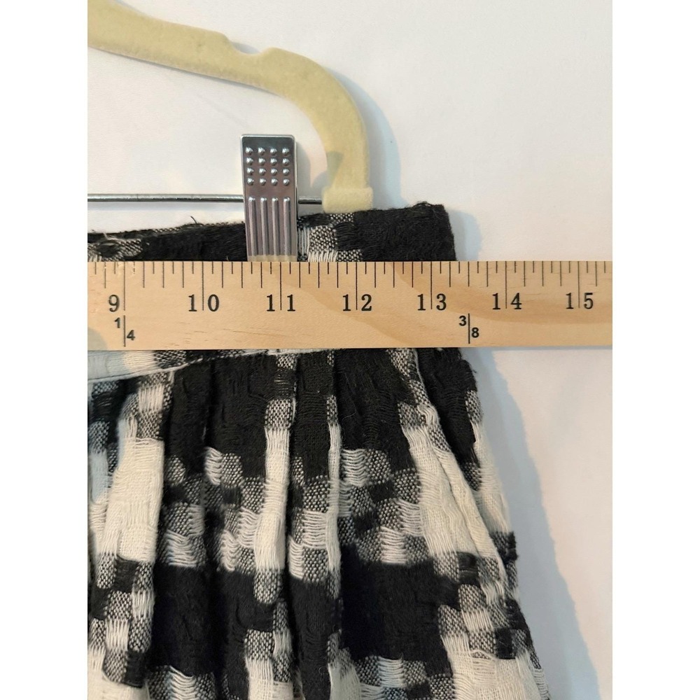 Vintage Norton & Company Houndstooth Midi Skirt w/ Pockets Women XS Office Siren - Picture 8 of 12
